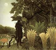 Henri Rousseau The slangenbezweerder USA oil painting artist